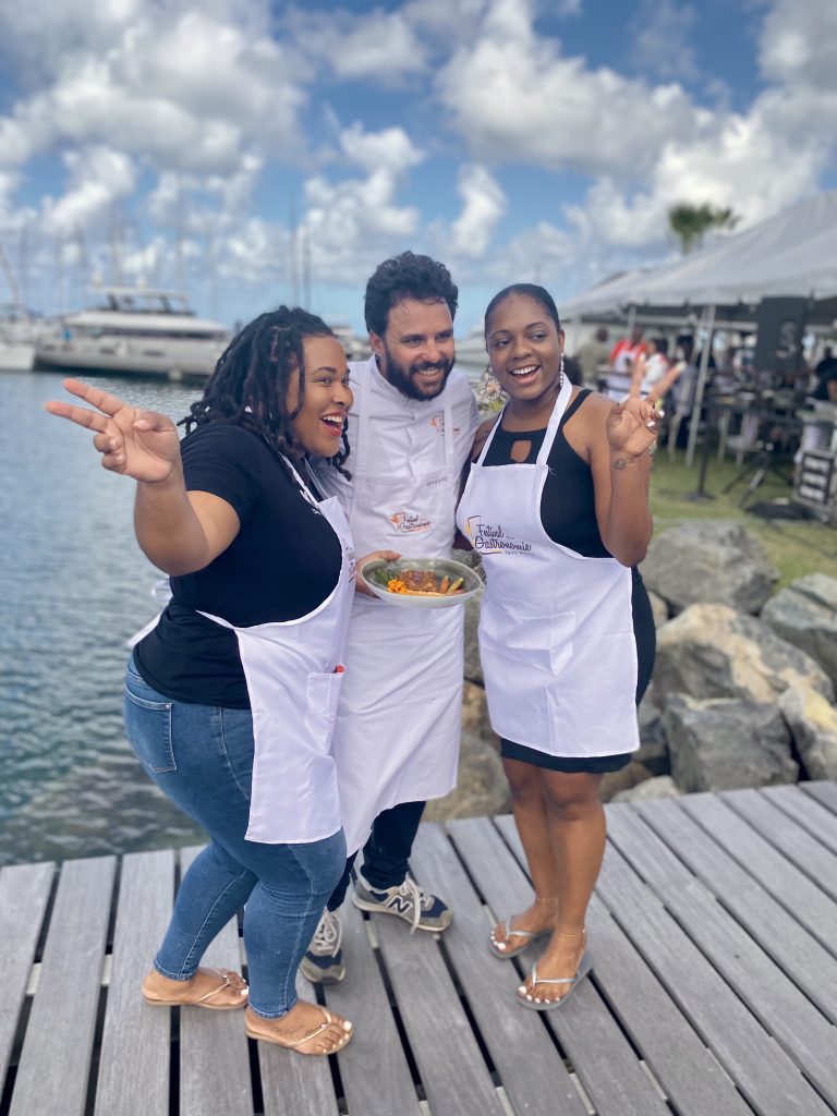 Chef Rafael Pires at the cooking demo